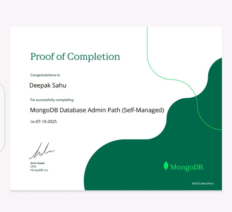 MongoDB Database Admin Path (Self-Managed)